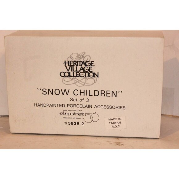 Dept 56 Heritage Village - Snow Children, Set of 3 - Picture 7 of 8